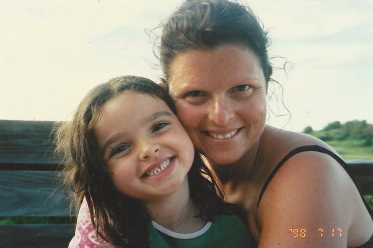 YLC member Hilary as a young girl with her mother